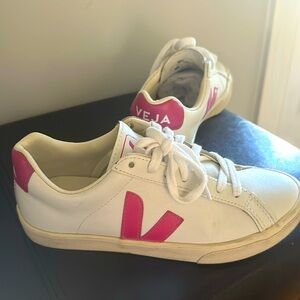 Veja pink white sneakers